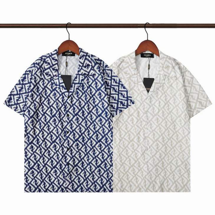 Picture of Fendi Shirts Short _SKUFendiM-3XLystQ24028321